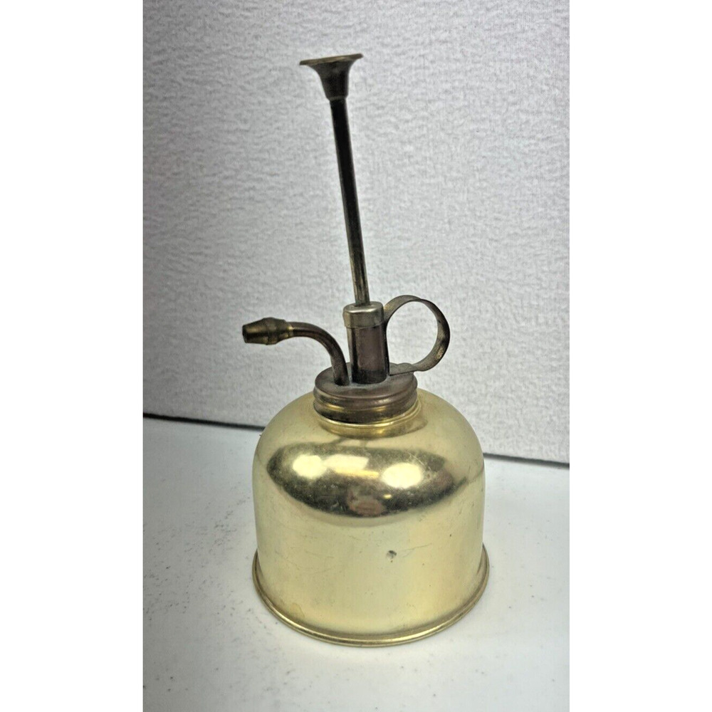 VTG Brass Pump Can Thumb Plant Mister/Oil Pump Trademark‎ No. 999 Tawian